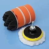 Probrother® 6Pcs 3 Inch Buffing Pad Kit Compound-Polishing-Auto Car Detail+Drill Adapter-M10 [並行輸入品]