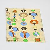 Cot bed DUVET COVER approx. 135x100cm, nursery bedding, toddler, baby bed linen (pattern: in the ZOO