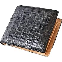 Amazon | (ゴダン) GODANE カイマンクロコダイル メンズ 二つ折り財布 