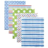 Luvable Friends Flannel Receiving Blankets, Blue, by Luvable Friends