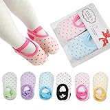 Epeius Baby Boys Girls Anti Slip Skid Foot Socks with Stripes No-Show Crew Boat Socks FootSocks Snea