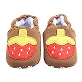 Domybest 秋冬 幼児用靴 子供用ファーストシューズ ベビー小児靴 かわいい フルーツのパターン 写真小道具 出産お祝い 滑り止め 柔らか 0-2歳に適して