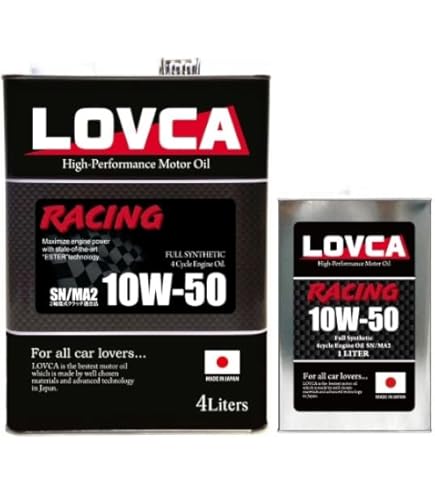 Amazon | LOVCA RACING 10W-50 4L SN/MA2□2輪湿式クラッチ対応
