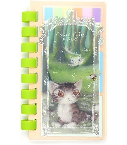 専用　Ａ５　方眼　ノート　ピンク　ブルー　ほおづえ　わちふぃーるど　ダヤン　猫 Amazon | わちふぃーるど ダヤン ノート 方眼 ミニリングノート 7つの