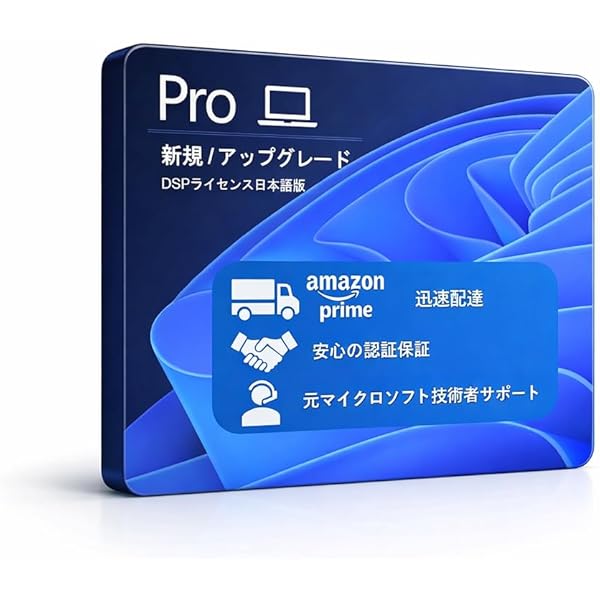 Amazon | 【Windows11 Pro】DSP版 ライセンス 日本語版｜日本語ガイド