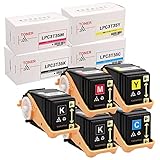 【横トナ】 エプソン(EPSON)用 LPC3T35 互換トナーカートリッジ 4色＋ブラック1本セット (ブラック シアン マゼンタ イエロー) ＜残量表示対応＞ ＜日本製重合パウダー採用＞ 対応機種：LP-S6160 LP-S6160C0 LP-S6160R1 LP-S6160R2 LP-S616C8 LP-S616C9