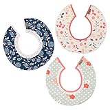 Jolieerベビー スタイ ビブ よだれかけ 360度 回転 柔らかい 綿100％ 3枚セット ベビー 祝い プレゼント 男の子 女の子 (02)