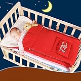TuoHai 3WAYフットマフ 多機能 暖かい 赤ちゃん 寝袋 ベビーカー用 ポカポカ 厚手 フットマフ 防寒 布団蹴り防止 寝冷え対策 お出かけ用 (赤)