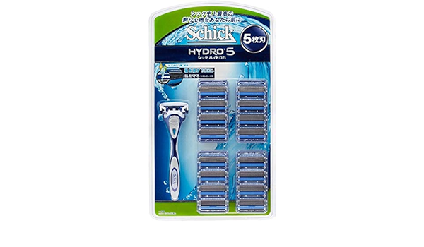 Amazon シック Schick 5枚刃 ハイドロ5 クラブパック 本体 替刃17コ付 3個 Schick カミソリ本体