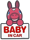 RODY セーフティサイン ロディ BABY in CAR ステッカー 日本製 ピンク RO-3