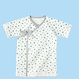 MIKIHOUSE FIRST(ミキハウスファースト)ピュアベール天使のはぐ星柄 ニットガーゼ短肌着 ６０cm,アイスグリーン（67）