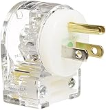 Hubbell Wiring Systems HBL8215CAT Insulgrip Hospital Grade 8 Position Angle Plug, 15 Amp, 125V, 2 Po