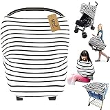 iZivウルトラソフト4-in-1マルチユースベビーストレッチカバーカーシートキャノピー/看護カバー/ショッピングカートカバー/インフィニティスカーフベビー用パーフェクトギフト（カラー5）