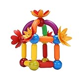 playmaty磁気建物ブロックSticks 48ピースビッグサイズ磁気バー建物キットToys for Kids