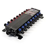 Viega 1/2" Zero Lead PEX Press Polymer ManaBloc - 18 Ports - 8 Hot, 10 Cold - 49183 [並行輸入品]