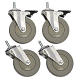 Sandusky WCASTERSET4 4-Caster Set for Wire Shelving, 4 Diameter, 660 lb. Capacity by Sandusky