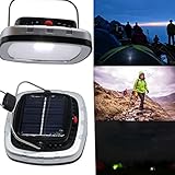 Ruanyi AC 220V 6W USBポータブルソーラーパワーLED電球ランプ、ソーラーパネル適用屋外照明、キャンプテント釣りランプ、ガーデンライト屋外ライト ( 色 : Silver )