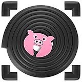 GAGAKU 16.4 ft Childproofing Edge Protector Corner Guard with 1 Foam Door Stopper, Extra Long 3M Adh
