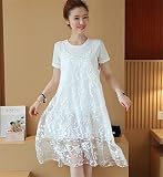 マタニティウェア 服 ワンピース サスペンダースカート ゆったり カジュアル ワンピース 妊婦服 産前 産後 レディース マタニティワンピース M ホワイト