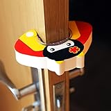 BABY MATE 4 PCS Cute Non-Slip Baby Safety Finger Pinch Guard with Inner Teeth (5" X 4" Big, 1" Thick