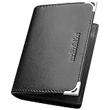 moltofelice 名刺入れ メンズ 本革 ブランド 牛革 高級感 ビジネスカードケース大容量 (黒)