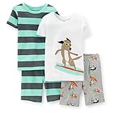 Carters Baby Boys 4-Piece Snug Fit Cotton PJs Surfer Dog Stripe 6M by Carter's