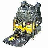 DEWALT DGL523 Lighted Tool Backpack Bag, 57-Pockets [並行輸入品]