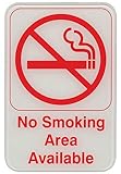 Update International ( s69 – 11rd ) " No Smoking Area Available " Sign
