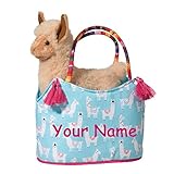 (Personalized Llama in Blue Sassy Sak) - Personalised Douglas Colourful Fiesta Llama Sassy Kidz Fash