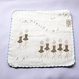 シンジカトウ バレエタオルチーフ(23×23cm)　レッスン中のバレリーナ / リズム SKTC077-98