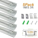 LightingWill U01P U字型LED管 5*1M-Silver(Transparent Cover) HKALP-TP-U01S