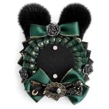 ジートリガー(G triger) うさ耳付きロゼット GN 緑 缶バッジ用 57mm用 G.triGer