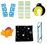 ラヴィギフト6点セットベルトカバー ブルー マシュマロ ペンギン 恐竜A 腹巻シルバー ホルダーGW lv-g09‐51