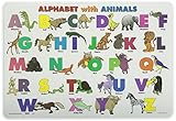 Painless Learning Alphabet with Animals Placemat [並行輸入品]