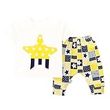 【SEBLES】ベビー 赤ちゃん 部屋着 半袖 パンツ セット コットン 綿 オーガニック ソフトカラー 新生児 可愛い プリント キャラクター ユニセックス 男の子 女の子 春 夏 秋(タイプO,8