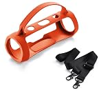 JBL Charge Essential 2 Charge 4ブルートゥーススピーカー 専用ケース 保護ボックス 対応の収納ケース 用 トラベルケース シリコンケース 旅行キャリーケースショルダーストラップ付きシリコンケース (Orange)