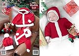 King Cole Baby Christmas Jackets & Hat Comfort DK Knitting Pattern 3803 by King Cole