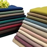 綿麻 コットン リネン キャンバス 無地 ヴィンテージ加工 布 くすみカラー 日本製 商用利用可 (きなり, 生地幅106cm×0.5ｍ)