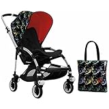 Bugaboo Bee 3 Stroller With Black Seat and Andy Warhol Accessory Kit (Marilyn/Orange) by Bugaboo [並行