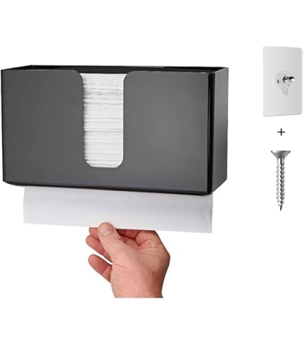 Mumufy 2 Pcs Fold Paper Towel Dispenser Countertop Napkins - View #12