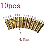 10 PC ドリルチャックコレットビット 4.8 mm 0.5 ～ 3.3 。 2 mm のロータリー Dremel ツール TW シャンク