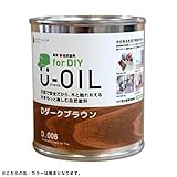 国産自然塗料 U-OIL for DIY(屋内・屋外共用)カラータイプ【Toy 24 colors】 - 170ml (D56 ダークブルー)