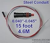 CHNsalescom Twecoリンカーンスチールコンジットライナー15フィートMIG溶接ガンワイヤーサイズ0.040 "-0.045"