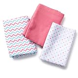 SwaddleMe Muslin Swaddle Blankets 3-PK, ZigZag MultiDot (OS) by SwaddleMe