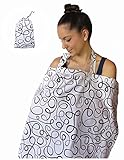 Nursing Cover for Breastfeeding Privacy EXTRA WIDE for Full Coverage - Breathable 100% Cotton , Styl