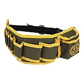 uxcell　ツールベルトバッグ　ウエストベルトバッグ　調整可能 プライヤー　アーミーグリーン イエロー