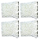 MagiDeal 4pieces高級人工アジサイ花壁パネルウェディングステージ装飾クリーム