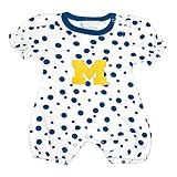 Michigan Wolverines Polka Dot NCAA College新生児幼児ベビーロンパース