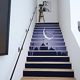 階段自己接着壁紙イスラム教徒のラマダンのお祝いの家の装飾3D取り外し可能なDIYステップステッカー現代のHD防水階段の壁紙は、