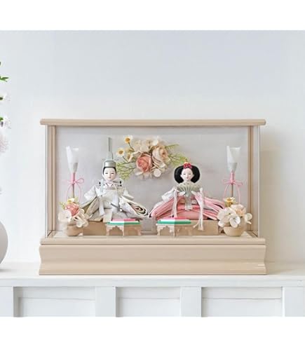 Amazon.co.jp: 雛人形 コンパクト おしゃれ ケース入り 収納飾り
